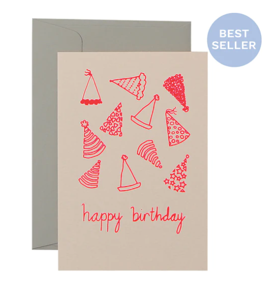 Party Hats Card Pink Jam Trading