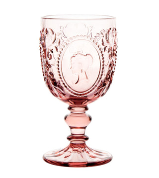 Queen Glass Goblet - Pink
