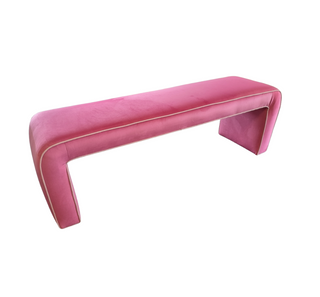 Designer Fabric Covered Bench