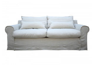 Linen Slip Cover 3 Seater Lounge
