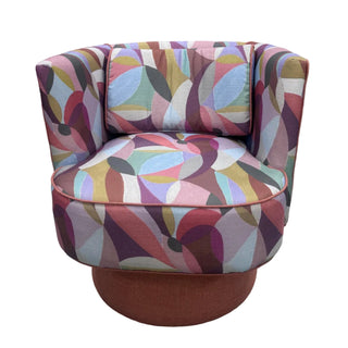 Pattern Swivel Armchair