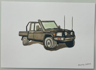 Retro Car Postcards