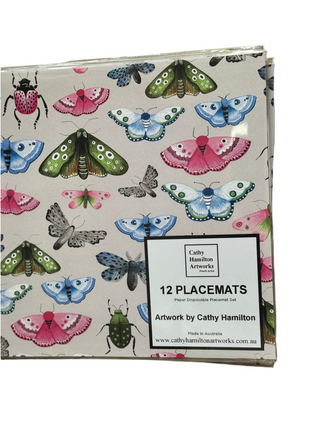 THE ADDY COLLECTION | Entomology Placemats set of 12
