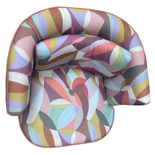 Pattern Swivel Armchair
