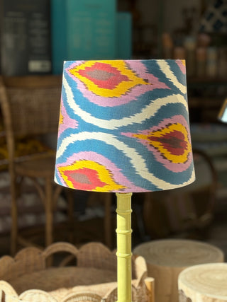 Pink Blue Yellow Ikat Lampshade - Empire