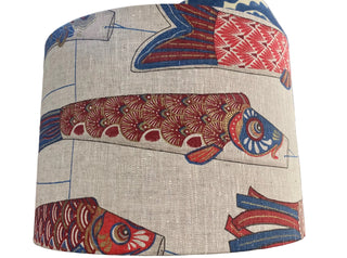Koi Fish Drum Shade