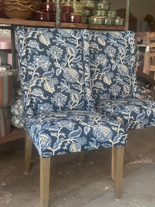 Floral Dining Chair - Chirala Indigo