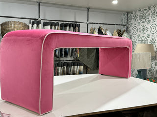 Designer Fabric Covered Bench