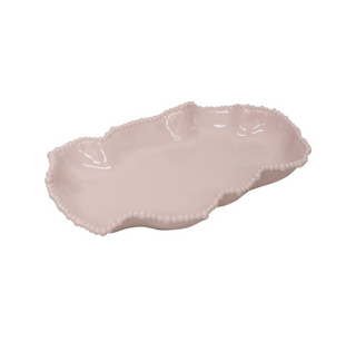Le Forge Pearl Melamine Serving Bowl - French Pink