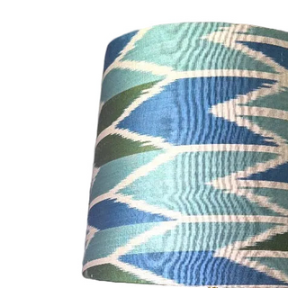 Green Blue Ikat Empire Lamp Shade