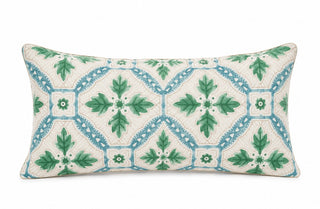 Anna Spiro | Carmona Green + Taupe Cushion