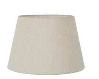 Linen Taper Lamp Shade Large Light Natural