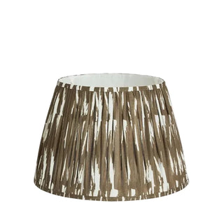 Brown Ikat Woven Lampshade - 46cm