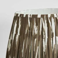 Brown Ikat Woven Lampshade - 46cm