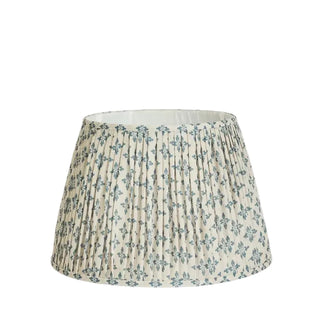 Blue Viscose Linen Lampshade - 46cm
