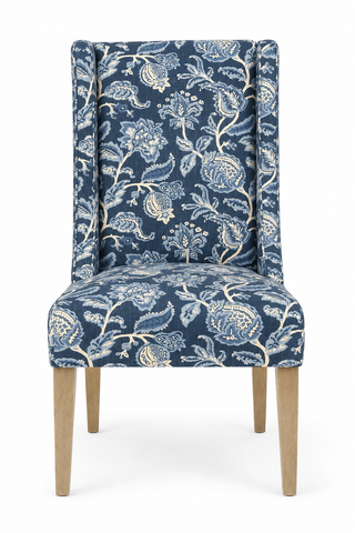 Floral Dining Chair - Chirala Indigo