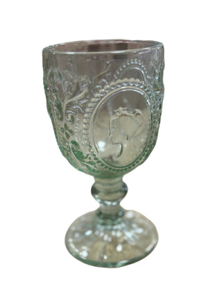 Queen Glass Goblet - Green