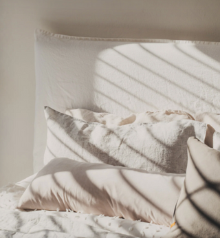 Sanctuary Linen Bed Head with Slipcover - Ivory