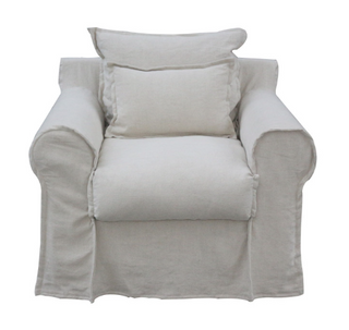 Linen Slip Cover Armchair