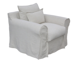Linen Slip Cover Armchair