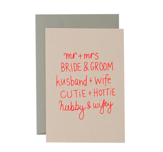 Mr & Mrs Card