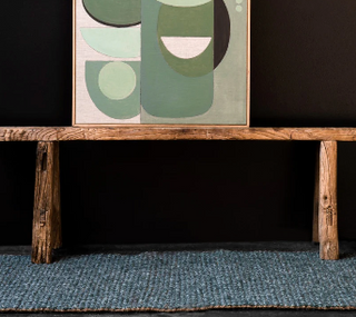 Zebra Home | Carter Rug - Forest Green Wool & Jute