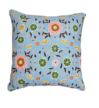 Anna Spiro | Leilani Blue Cushion