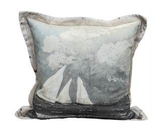White Sail Heavy Canvas Cushion