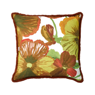 Wild Pansy Yellow Cushion