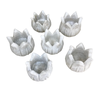 Marble Lotus Tealight