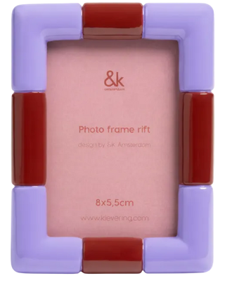 Lilac & Burgundy Miniature Photo Frame
