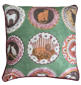 GP & J Baker | Robinas Dinner Party in Green Cushion