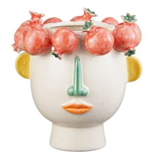 Pomegranate Capri Face Vase