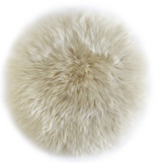 Round Sheepskin Seat pad