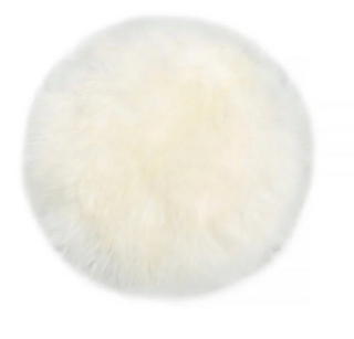 Round Sheepskin Seat pad