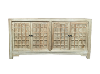 4 Door Buffet with Lattice Doors