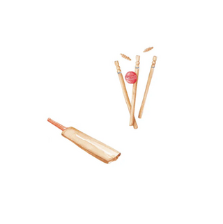 Cricket Stumps, Bat & Ball - Sarah Smith