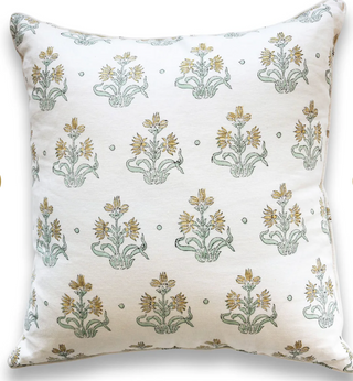 Imperial Bloom Cushion - Zephyr Blue