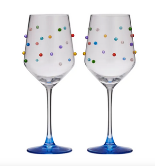 Polka Wine Glass - Set of 2