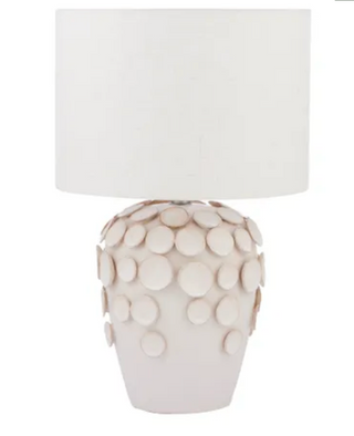 Circle Ivory Ceramic Table Lamp