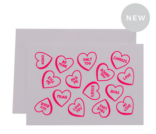 Candy Hearts Card