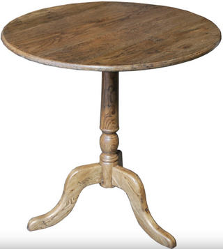 Oak Round Side Table