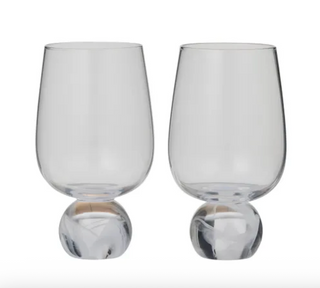 White Boda Wine Glasses - set of 2