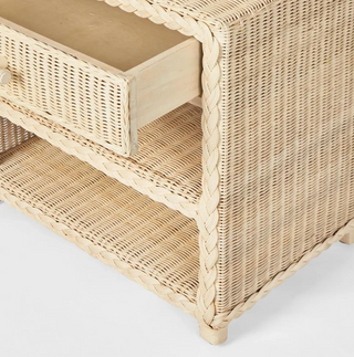 Rattan Bedside Table