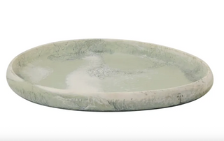 Sage Resin Pebble Platter Large