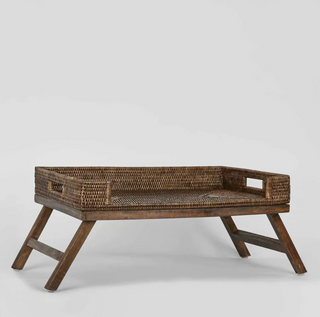 Rattan Breakfast Tray Antique