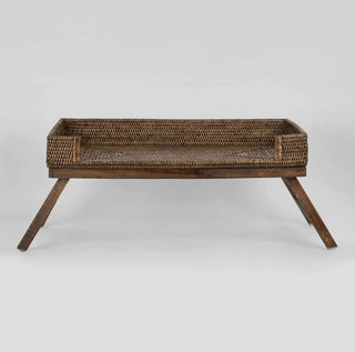 Rattan Breakfast Tray Antique