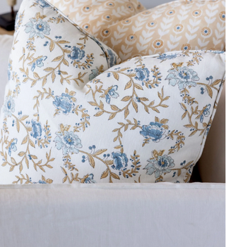 Zakir Rose Cushion - Blueberry