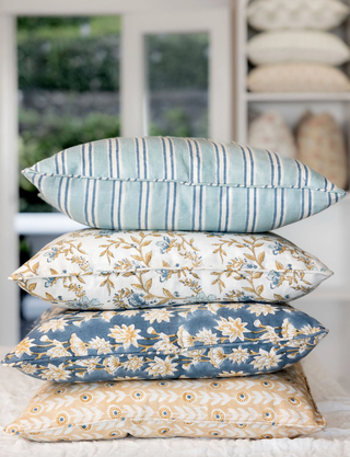 Zakir Rose Cushion - Blueberry