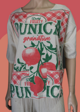 Flour Print Blouse with Pockets